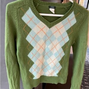 Vintage Women’s J. Crew Argyle Sweater